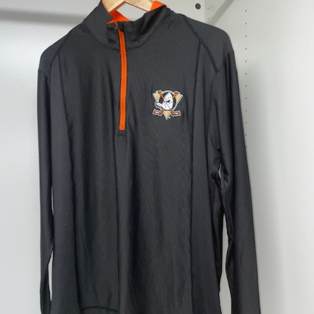 Mens Vintage Mighty Ducks Hockey Active Jacket XL